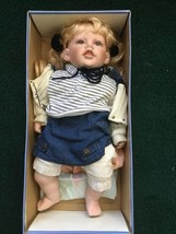 Cathay Collection Porcelain Doll Carolyn - 20” Toddler With Pigtails - In Box - £15.10 GBP