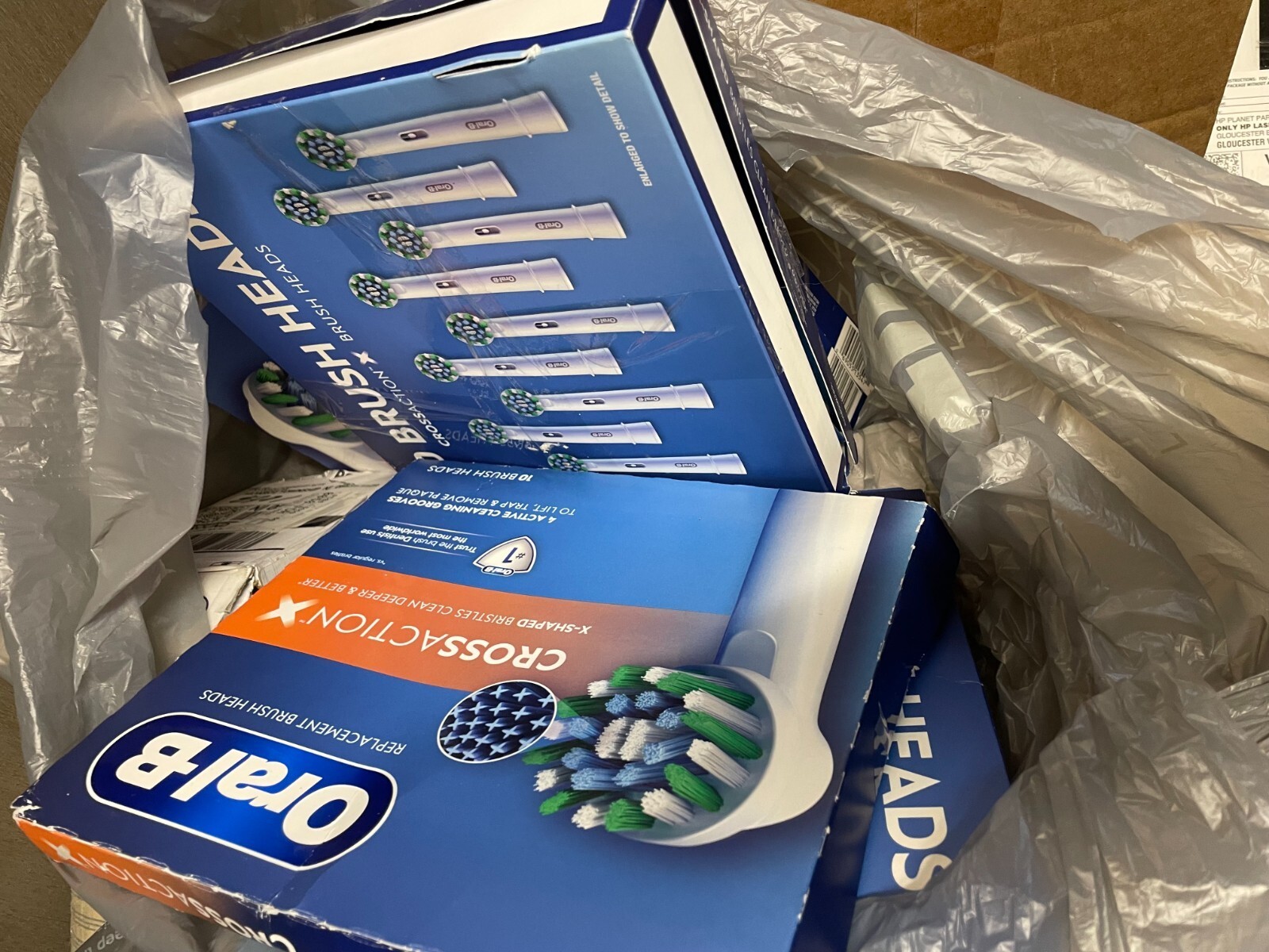 Oral-B CrossAction X Toothbrush Heads Pack of 10 NO BOX Item image 2