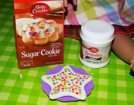 Betty Crocker Sugar Cookie Mix and Icing lot fits American Girl Dolls 16&quot; 18&quot; - £6.99 GBP