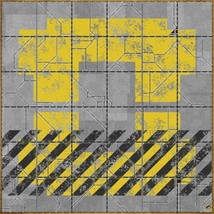 SciFi Metal Flooring Design 003 36&quot; x 36&quot; Battle Mat - Tabletop Gaming C... - $29.65