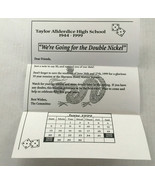 Vintage Taylor Allderdice high school 1999 reunion flyer for class of 1944 - €17,02 EUR