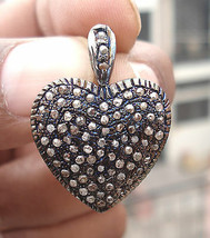 Victorian 1.52ct Rose Cut Diamond Heart Shape Valentine Gift Wedding Pen... - £323.59 GBP