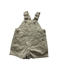 Baby Gap Boys Infant Baby XS 0 3 Months Beige Khaki Bib Overall Shorts S... - £7.10 GBP