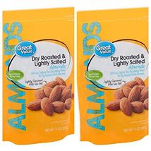 Great Value Dry Roasted & Lightly Salted Almonds - 14 Oz. (2 Pack) - $35.99