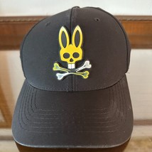 Psycho Bunny Hat Strapback Dad Cap Mens Black Adjustable Streetwear Casual - $24.47