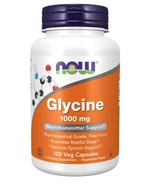 Free Form Glycin 1000mg Vegan Capsules 100 Count Nervous System Support  - £16.92 GBP