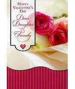 Happy Valentines Day Daughter &amp; Family - Valentines Greeting Card - 22427 - $51.04 MXN