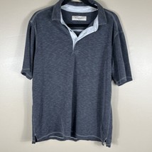 Tommy Bahama Polo Shirt Large Gray Short Sleeve Casual Beach Fishing - $11.65