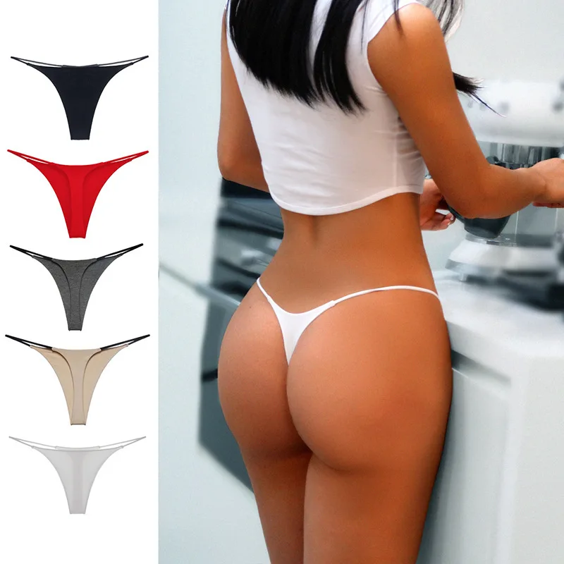 Cotton women s underwear ay panties female underpants thong solid color pantys lingerie thumb200