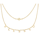 BLESSED Necklace in Gold-Filled and Sterling Silver - $1,137.33 MXN