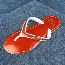 Stuart Weitzman  Women Flip Flop Sandal Shoes Orange Rubber Size 9-10 Me... - $27.72