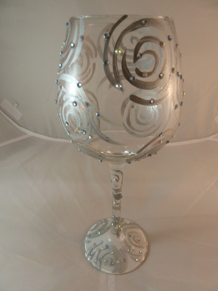 Lolita Wine Glass One in a Million  Oversize 10&quot; tall Holds 20 oz embell... - $15.17