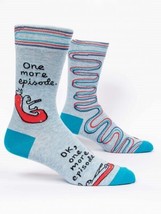 Blue Q Socks - Men&#39;s Crew - Ok , One More Episode - Size 7-12 - £11.02 GBP
