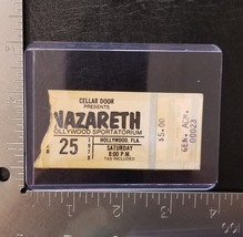 NAZARETH - VINTAGE FEB 25, 1978 HOLLYWOOD, FLORIDA CONCERT TICKET STUB - €11,98 EUR