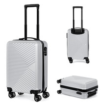 20&quot; Hardside Carry On Spinner Suitcase Lightweight Luggage W/Wheels For Travel - £54.92 GBP