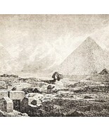 1930 The Bible Retold Great Pyramids And Sphinx In Giza Egypt Art Page D... - $24.99