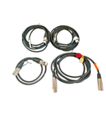 Lot of 4 XLR Microphone Cables 3 Pin and 1/4&quot; Male Female USA - £38.87 GBP
