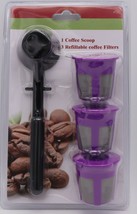 Blenpar Value Pack 3 Reusable K Cup Pod Filter &amp; Coffee Scoop for Keurig... - £10.17 GBP