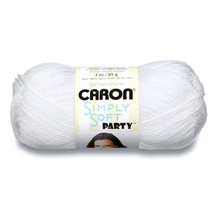 Spinrite Caron Simply Soft Party Yarn Snow Sparkle 1 Pack of 3 Skein - £22.76 GBP