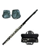 Merano Black Flute 16 Hole, Key of C with Case+Music Sheet Bag+Accessories - £78.62 GBP