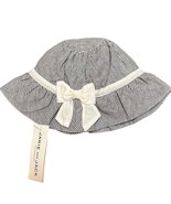 Janie and Jack Baby Girls Bow Striped Hat Size 6-12 months New - $24.36 CAD