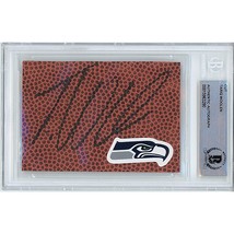 Tariq Woolen Signed Seattle Seahawks Auto Football Cut Beckett BGS Autographed - £99.80 GBP