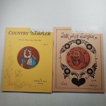 Folk Art Sampler Vol 1 and Country Sampler Vol 3 Jo Sonja Crafts - £7.06 GBP