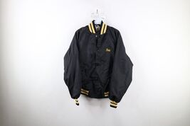 Vintage 80s Womens Medium Distressed Sparkys Wisconsin Lined Bomber Jack... - $39.55