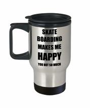 Skate Boarding Travel Mug Insulated Lover Fan Funny Gift Idea Novelty Gag Car Co - £17.88 GBP