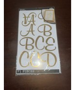 NEW! STICKO ALPHABET STICKERS - GOLD SCRIPT POSTER - XL - 6 SHEETS - 7cm... - €3,35 EUR
