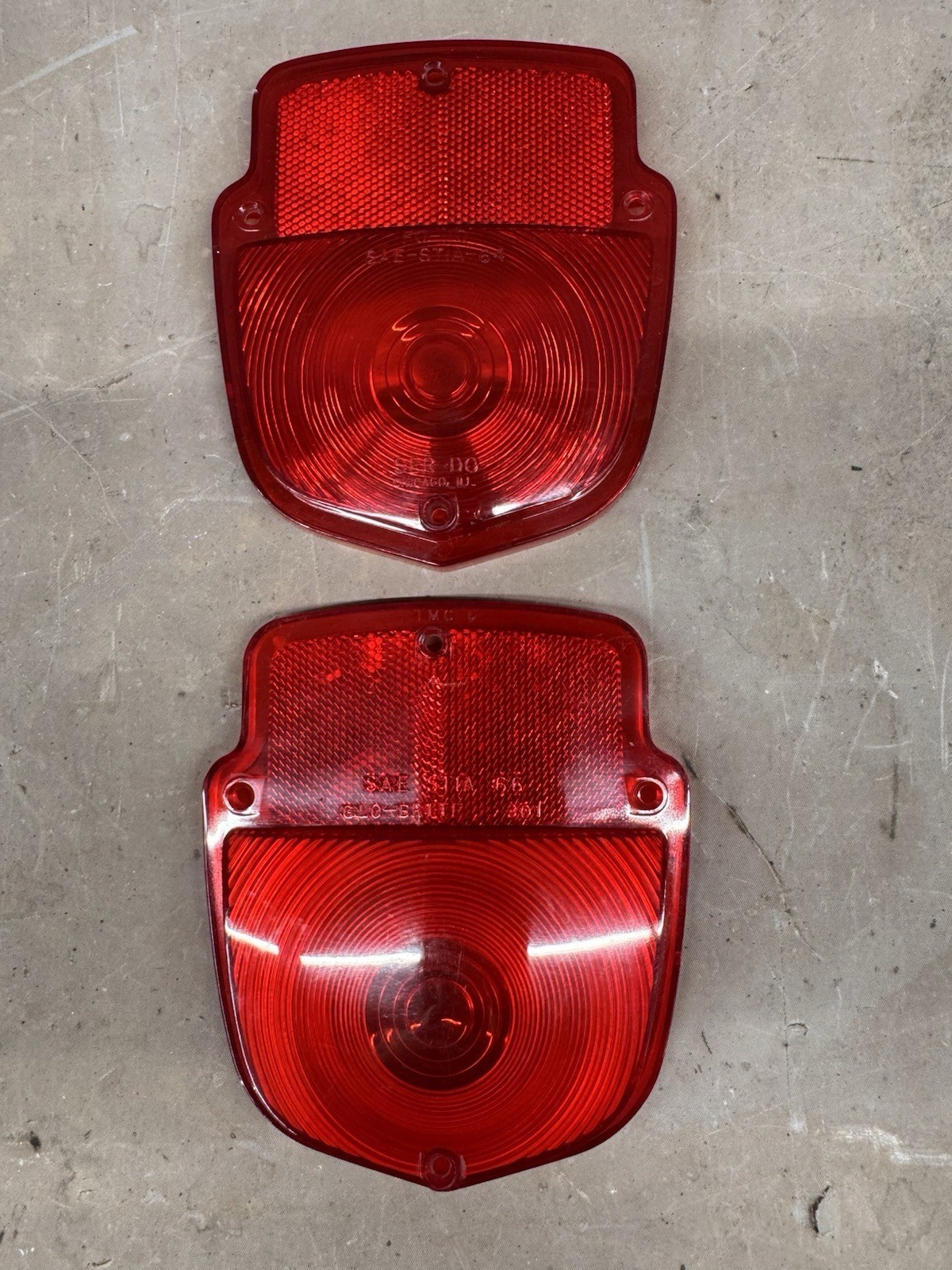 1955-1967 Ford Truck Tail Lights Lenses Taillights Lamp Taillamp F100 F1... - $60.45