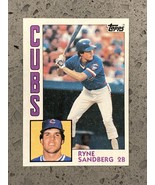 1984 Topps Ryne Sandberg #596 Chicago Cubs HOF 2nd Year $2.88 B3G1 Sale - $3.93 CAD