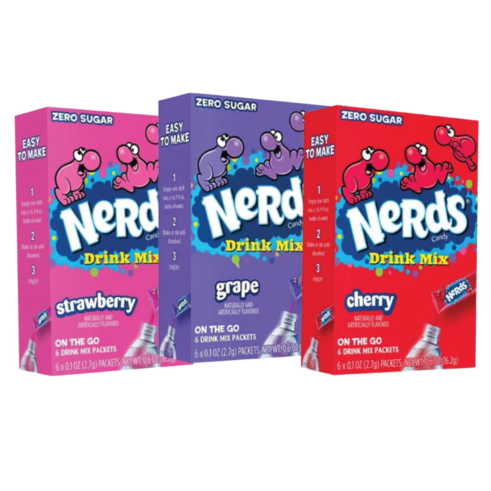Nerds Candy Variety Flavor Drink Mix | 6 Singles Each | Mix &amp; Match Flavors - $6.78+