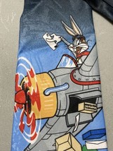 Vintage 1997 Looney Tunes Stamp Collection Bugs Bunny Neck Tie Airplane Mail - £9.87 GBP