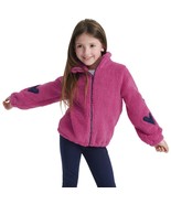 Splendid Full Zip Fleece Jacket Pink &amp; Blue Stand Up Collar Girls Sz. 2T... - $19.65