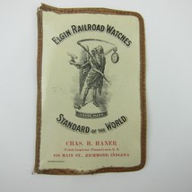 Elgin Railroad Watch Inspector Charles Haner Badge Richmond Indiana Antique RARE - £39.30 GBP
