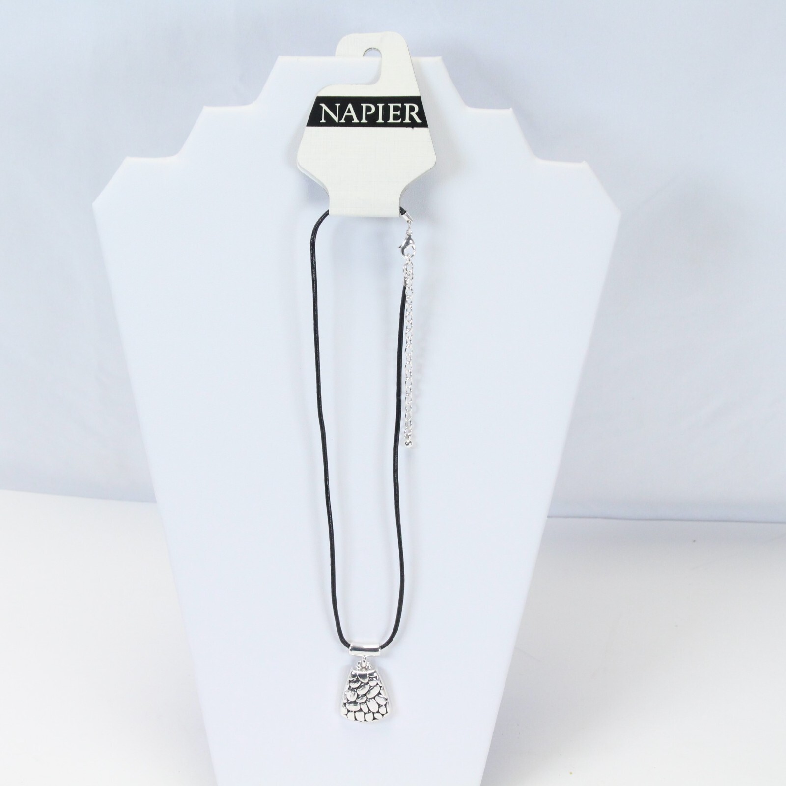 Napier Necklace Sliver Pendant 18&quot; Long Pendant   1.3&quot; H x .8&quot; W - $9.79