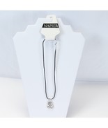 Napier Necklace Sliver Pendant 18&quot; Long Pendant   1.3&quot; H x .8&quot; W - $181.74 MXN