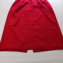 Vintage Stella Louise for KB Womens Red Maxi Pencil Skirt With Zip & Slit Sz 20W image 4