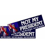Not My President Anti Trump Political Bumper Sticker or Magnet BUY ONE G... - $93.50 MXN+