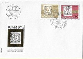 FDC 1974 Yugoslavia Postal History Anniversary Vintage Stamps Montenegro - £3.28 GBP
