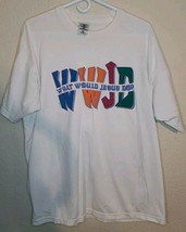 Vintage 90s 1997 WWJD Shirt XXL Short Sleeve Crew Neck What Would Jesus Do - £22.09 GBP