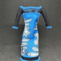 Monster High Doll Abbey Bominable G1 Basic Fashion Pack Dress Blue - £7.76 GBP
