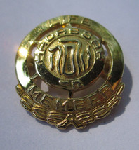 Womens Hadassah Life Member Pin Pendant Gold Tone Judaica Vintage 3/4&quot; D... - $5.70