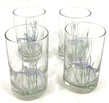 Corelle Compatibles Shadow Iris Set of 4 Juice Glasses 6 Ounce Corning Glass EUC - £19.51 GBP