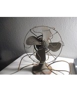 Antique 1931 General Electric 8&quot; Oscillating green Fan 272357-1 Working - £62.55 GBP