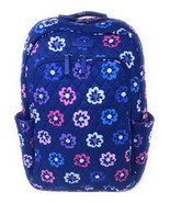 Vera Bradley Laptop Backpack Ellie Flowers - Purple Interiors - NWT - $118 MSRP! - £63.89 GBP