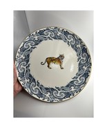Williams Sonoma Bengal Tiger Dinner Plate 11&quot; Raj Collection Rare Exotic  - $916.22 MXN
