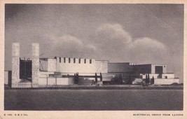 1933 Chicago World&#39;s Fair Electrical Group From Lagoon Postcard D28 - $2.96