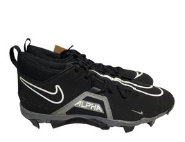 Nike Alpha Menace 3 Shark CV0582-010 Mens Size 11 Black Football Cleats - $49.49